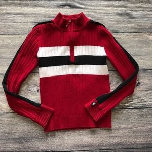 TCP 1/2 zip turtleneck sweater Colorblock sz 7/8